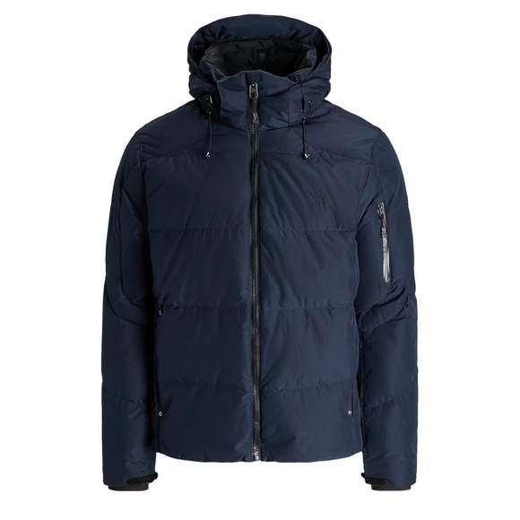 Polo Ralph Lauren Mens Down Filled Hooded Jacket 4XB Blue NWT - Picture 1 of 11